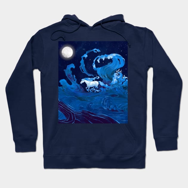 Riding the Wave Hoodie by Clifficus